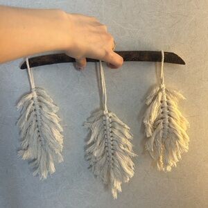 Handcrafted Cream Macrame Wall Hanging